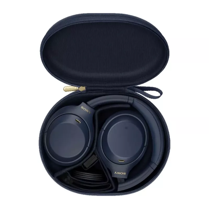 Kopfhörer Sony WH1000XM4L.CE7, circumaural, kabelgebunden & kabellos (Bluetooth, USB-C), blau, Kopfbügel-Trageweise