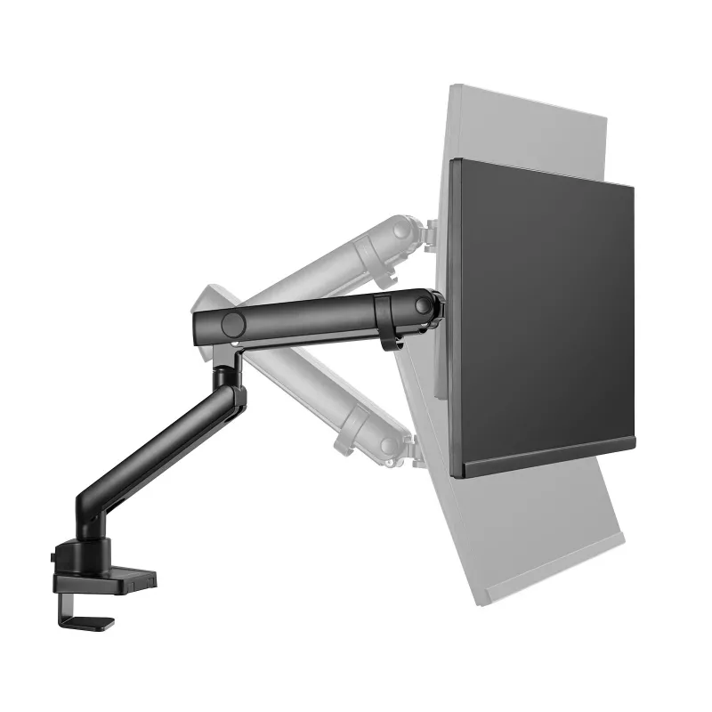Monitorarm SILVERSTONE SST-ARM13 — einzelner höhenverstellbarer VESA-kompatibler Halter, Silber