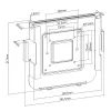Wand-/Monitorhalterung MACLEAN MC-473 VESA 75x75 100x100 kompatibel mit Mac Mini (2014 und neuer)