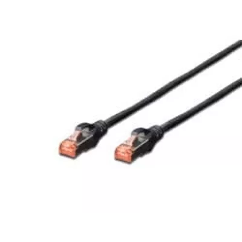 DIGITUS CAT6 S-FTP Patchkabel 2m, 10 Stück schwarz (DK-1644-020-BL-10)