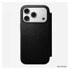 Handyhülle aus Leder Nomad Modern Leather Folio Cover für iPhone 17 Pro, 16 cm (6,3 Zoll), schwarz, 4 Kartenfächer