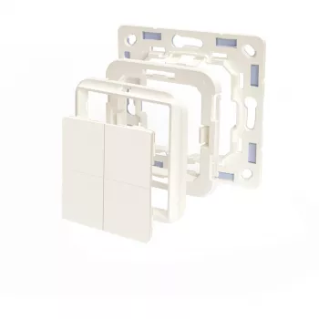 Shelly BLU Wall Switch 4 Shelly BLU Wall Switch 4 Lichtschalter Kunststoff Elfenbein