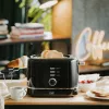 Adler AD 3224b Toaster mit Brötchenaufsatz 7 Bräunungsstufen schwarz
