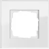 Glas-Abdeckplatte GIRA Esprit Glas Weiß, schraubenlos, 95×95×9,85 mm