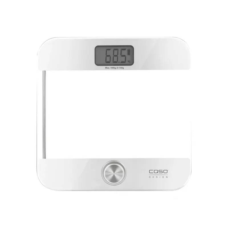 Elektronische Personenwaage Caso Body Energy Ecostyle 03416 — max. 180 kg, Genauigkeit 100 g, weiß/grau