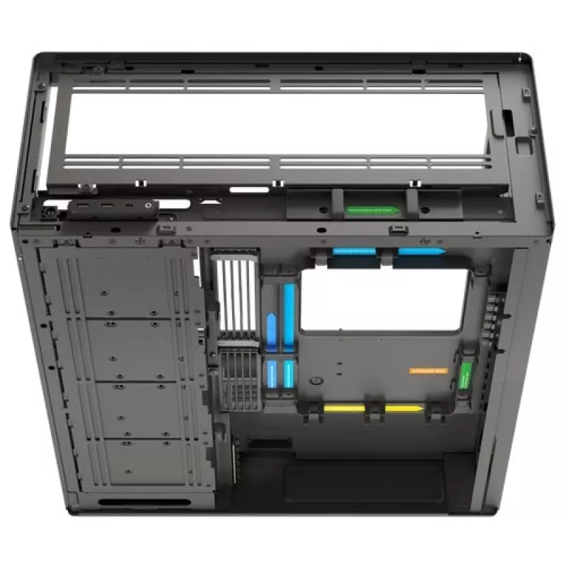 HAVN HS 420 VGPU PC-Gehäuse, Midi-Tower, E-ATX, gehärtetes Glas, PCIe-5.0-Riser-Kabel - schwarz