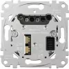 Dimmer eingebaut Merten MEG5171-0000, metallic, 220–230 V AC, 50–60 Hz, ohmsche Last bis 420 W