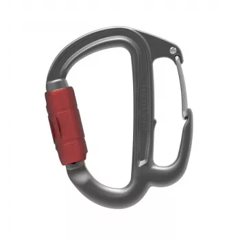 Verschlusskarabiner Petzl M042AA00 D-förmig Aluminium Grau 75 g