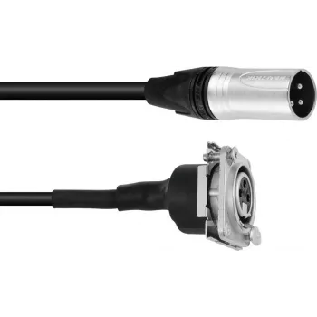 XLR-Patchkabel PSSO 1 m – XLR-Stecker auf XLR-Buchse, schwarz