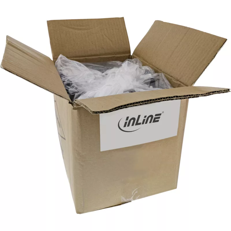 InLine USB 2.0 Kabel USB-C auf A, Schwarz, 1 m, 130 Stück Bulk Pack (B-35731)