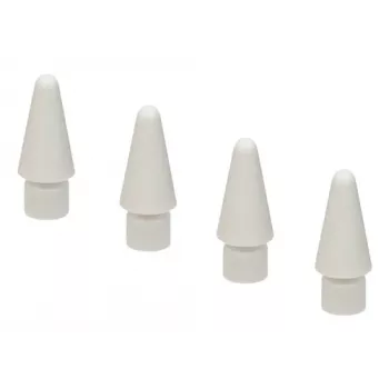Tucano Ersatzspitze für Apple Pencil (1. Gen / 2. Gen), Weiß, 4er-Pack