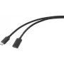 Renkforce USB-Kabel USB 3.2 Gen2x2 USB-C™-Stecker, USB-C™-Buchse 2,00 m Schwarz PVC-Mantel (RF-4755222)