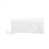 Full-size mechanische Tastatur- und Maus-Set Lenovo GX30W75336 — USB + Bluetooth, QWERTZ, weiß