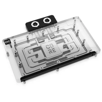 Backplate Alphacool 10259 Aluminium Chrom Kupfer Schwarz 153,3 mm