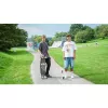 Longboard Muuwmi Lights GLOW ABEC 7 mit leuchtenden Rollen, schwarz/grün