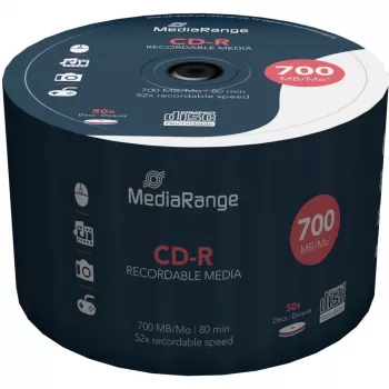CD-R Media 700MB 52X 50-PACK/MR207 Mediarange