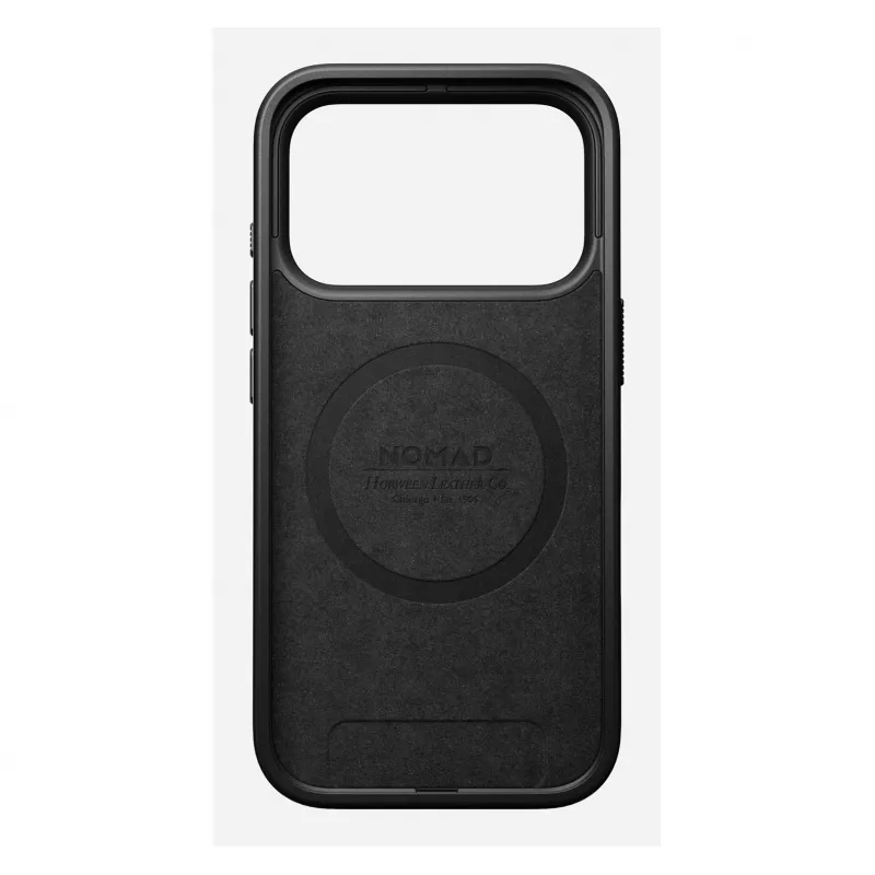 Handyhülle Nomad Modern Leather Case für iPhone 17 Pro, Leder + TPU + PC, passend für 16 cm (6,3 Zoll) Bildschirm, Bordeaux