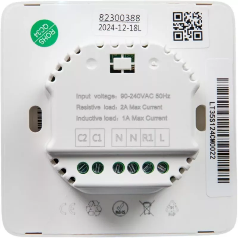 Shelly Plug & Play PbS LinkedGo Smart Fußbodenheizungsthermostat Steuerung für Fußbodenheizung Wi-Fi BT ST1820
