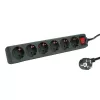Power Extension ROLINE 19.07.1075 3 m 6 AC Outlet Indoor Schwarz