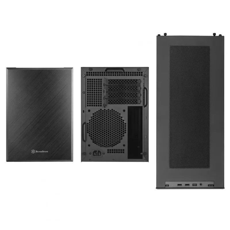 SilverStone SST-SG17B Micro-ATX / Mini-ITX-Gehäuse - schwarz