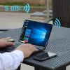 Outdoor omnidirectional 4G LTE antenna QOLTEC 57044, 5 dBi, 600–2700 MHz, 50 W, 50 Ω, weißes Kupfergehäuse