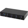 EXSYS EX-11234HMS Interface Hub USB 3.2 Gen 1 (3.1 Gen 1) Type-B 5000 Mbit/s Schwarz (EX-11234HMS)