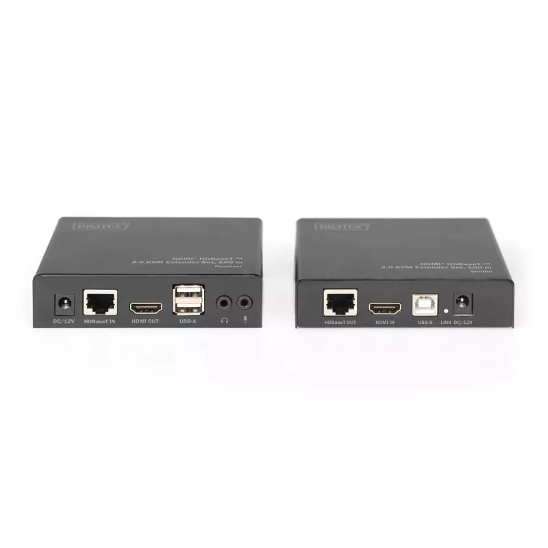 Digitus 4K HDMI HDBaseT™ 2.0 KVM Extender Set, 100 m