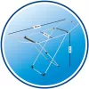 Vileda 157241 X Legs Clothes Line Weiß