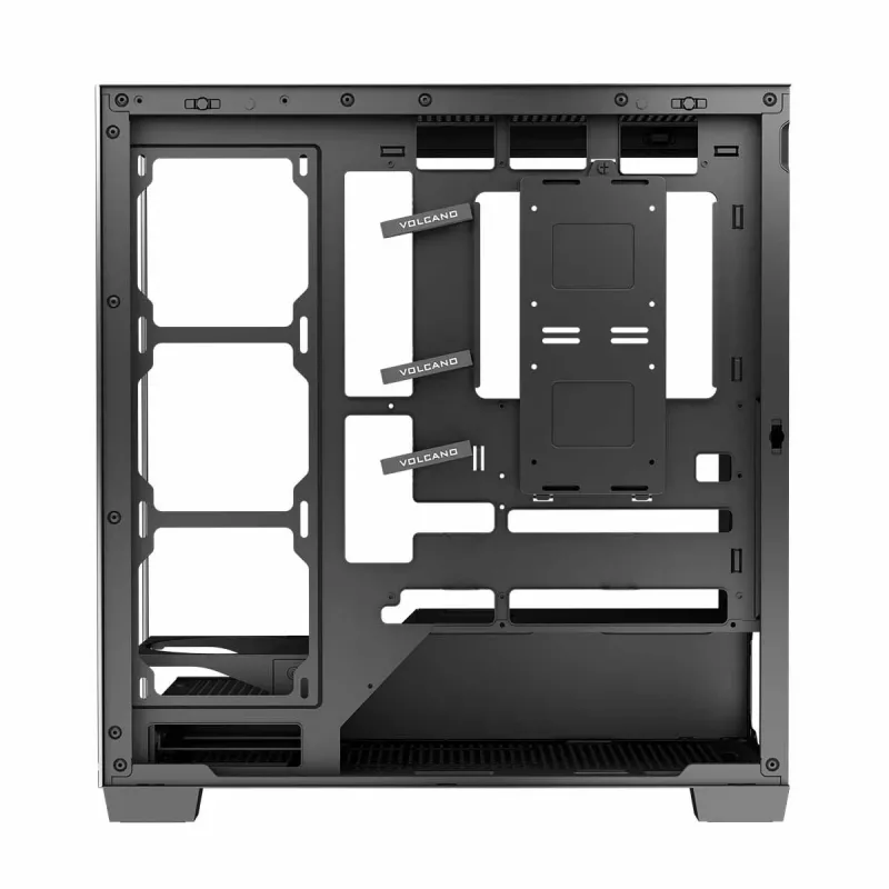 PC-Gehäuse MODECOM Volcano Stellar NF ATX Midi Tower, gehärtetes Glas, schwarz, unterstützt ATX/micro ATX, GPU bis 420 mm, CPU-Kühler 175 mm