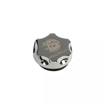 Verschlussstopfen BitsPower BP-PRE-06 G1/4 glänzendes Silber – Premium-Verschlussfitting