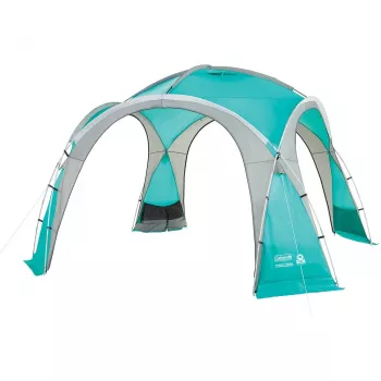 Event Dome Shelter L, 3,65 x 3,65m, Pavillon Hellblau/Grau