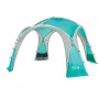 Event Dome Shelter L, 3,65 x 3,65m, Pavillon Hellblau/Grau