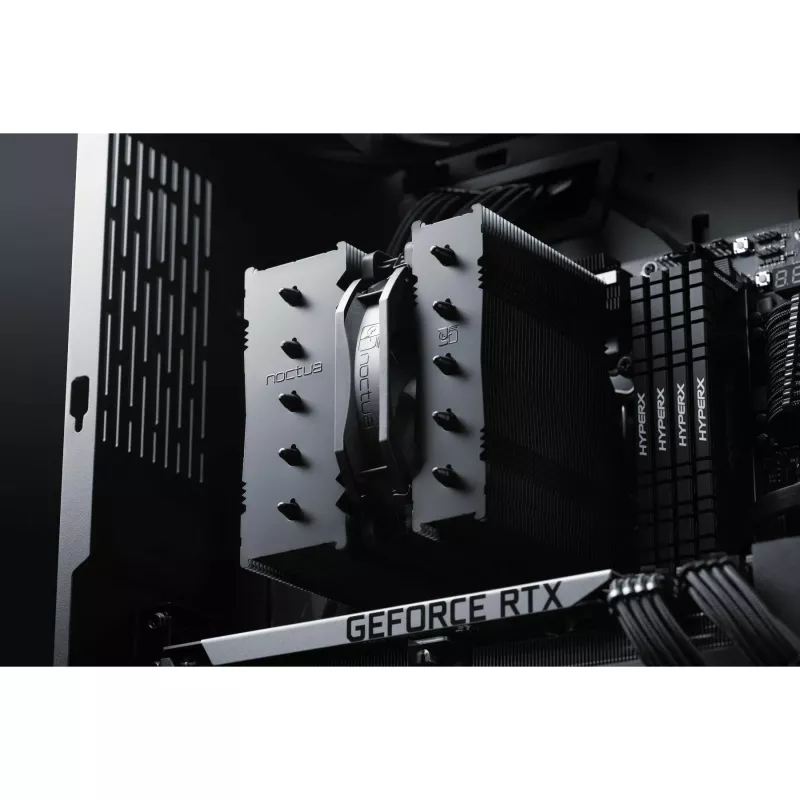 Luftkühler Noctua NH-D12L 12 cm Aluminium Schwarz 450-2000 U/min 18,8-22,6 dB
