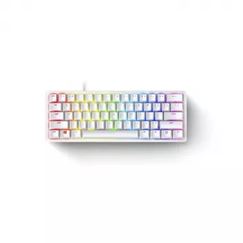Mechanische Gaming-Tastatur Razer Huntsman Mini 60% Weiß USB QWERTY US International Optische Schalter