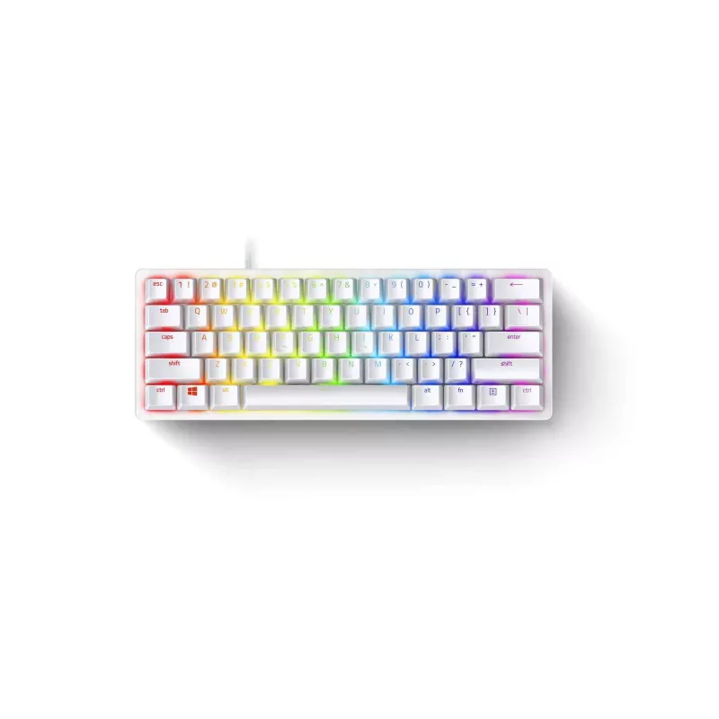 Mechanische Gaming-Tastatur Razer Huntsman Mini 60% Weiß USB QWERTY US International Optische Schalter