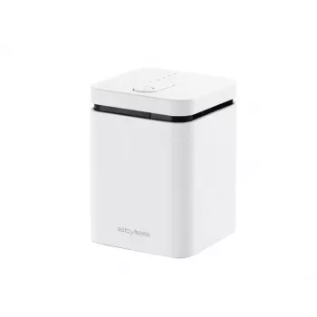 Aroma diffuser Stylies ELARA/WHITE — Verdunstungsdiffusor, für Räume bis 25 m², 2 h Timer, AC/Batterie/USB, 1,3 W, 74×74×100 mm
