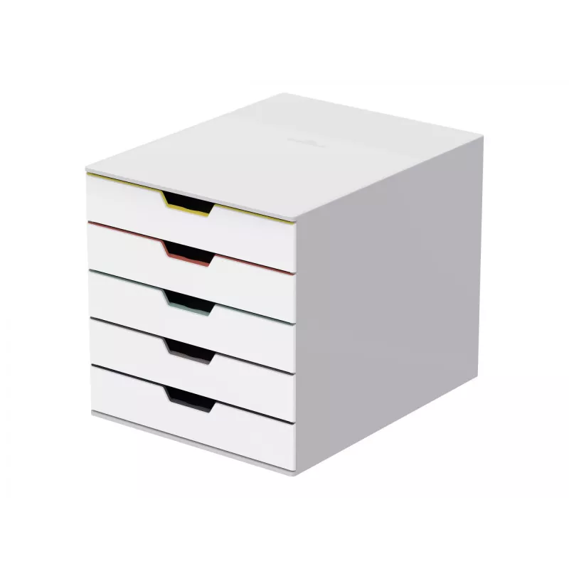 Durable VARICOLOR Mix 5 Aktenschrankbox Kunststoff Mehrfarbig Weiß 762527