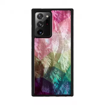 Schutzhülle iKins für Samsung Galaxy Note 20 Ultra – Water Flower Design, Schwarz