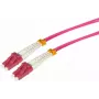 Tecline LWL Patchkabel HD, 50/125 µm, Multimode, OM4-Faser, LC Duplex Stecker / SC Duplex Stecker, heather violet, 3,0 m (798LS03)