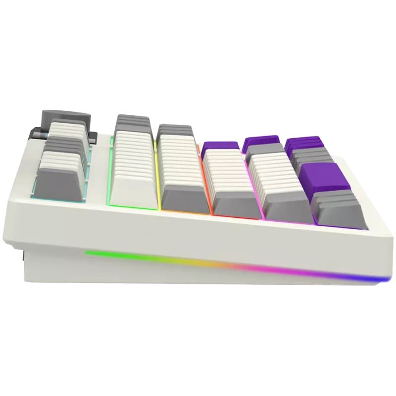 LORGAR KBP70TKLW, Kabellose TKL Mechanische Gaming-Tastatur Pro, Beige, EN-Layout