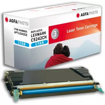 Tonerkartusche AgfaPhoto APTL5242CE Cyan, Reichweite 7000 Seiten, 1 Stück