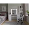 Schlafzimmer-Frisiertisch Top e shop Z.KUBA MARINA L BIEL — weiße Spanplatte, 6 Schubladen, 1300×510×1460 mm