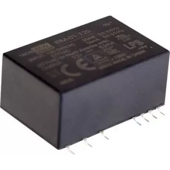 DC/DC-Wandler MEAN WELL IRM-01-12S, 1 W, 12 V Ausgang, 85–305 V Eingang, RoHS