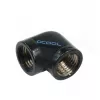 Alphacool HF L-connector G1/4 IG to G1/4 IG - Deep Schwarz (17042)