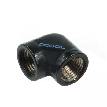 Alphacool HF L-connector G1/4 IG to G1/4 IG - Deep Schwarz (17042)