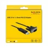 Serielles Kabel DeLOCK 66282 Schwarz 1,8 m RS-232 USB Typ-A