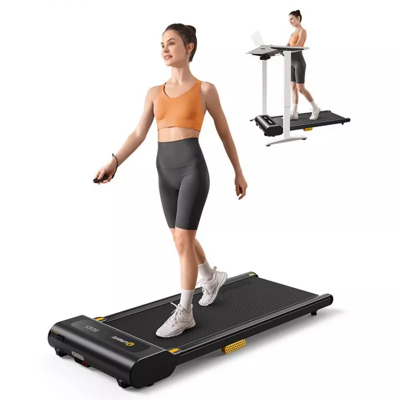 Laufband UREVO Spacewalk SP 1 Lite URTM022 — max. Geschwindigkeit 6 km/h, min. Geschwindigkeit 0,96 km/h, max. Benutzergewicht 120 kg, Lauffläche 400×1024 mm, LED-Anzeige