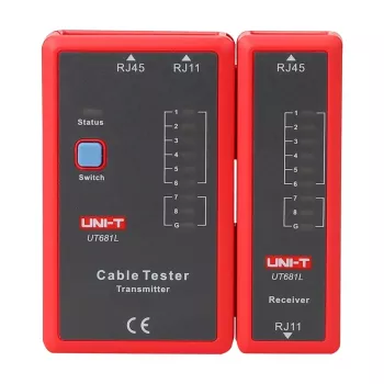 Netzwerkkabeltester Unit UT681L für RJ45- und RJ11-Stecker, Durchgangs- und Verdrahtungsprüfung
