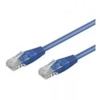 Wentronic Goobay CAT 5e Patchkabel, U/UTP, Blau, 0,25 m - CCA Kupfer-Mix (68608)