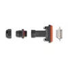 DeLOCK D-Sub HD 26-polige Buchse IP67 wasserdicht schwarz orange